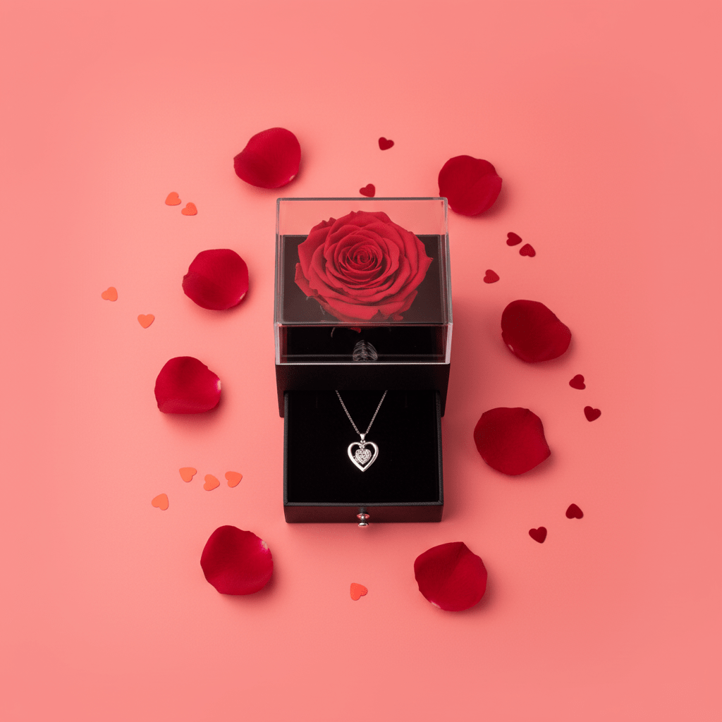 Flatlay produit Saint-Valentin